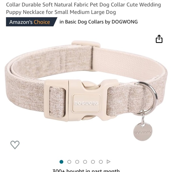 New khaki small dog collar - Picture 1 of 1